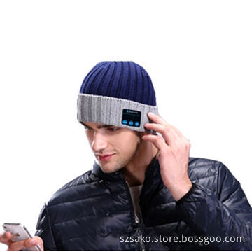 Portable BT Music Knit Hat, Fashion Design, Knitted Materials, Teenager